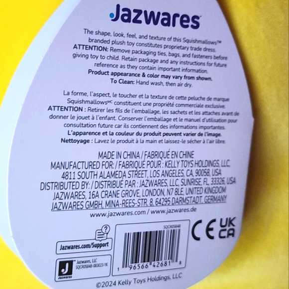 EDWIN 🍰 FTM ☆ Lemon Meriugn Pie Original Squishmallow by Kelly Toy ☆》NWT《☆ - Picture 7 of 8